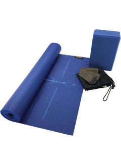Go Fitness GoFit Complete Yoga Kit with Yoga Mat, Foam Block, Strap, Yoga Pose Wall Chart, and Carrying Bag  - Image 3