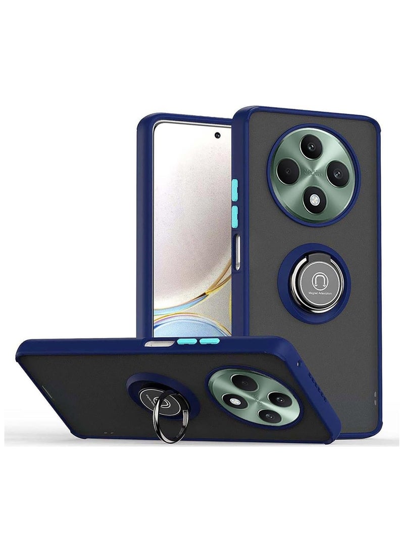 Case For Xiaomi Redmi 14C Rotational Metal Ring Grip Kickstand Cover Magnetic Car Mount Holder Case Shockproof TPU Bumper Protection Case for Redmi 14C - Image 1