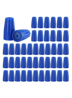 Generic 100 Pcs Waterproof Wire Outdoor Splice Terminal Electrical Connectors 22AWG-12AWG Cable Wire Landscape Connectors Wet Location Available for Building Application Connect Blue  - Image 1