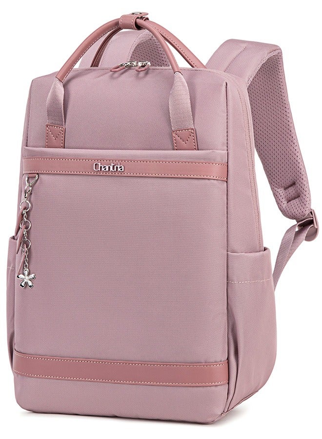 Chantria CB00639 Women Laptop Backpack Casual Business Travel Multi-Compartment Easy Carry Trend Bag (15.6'') Purple - Image 1