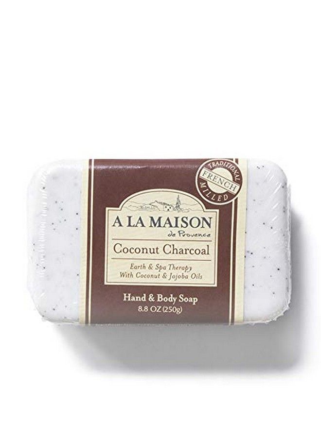 A La Maison Coconut Charcoal Bar Soap 8.8 Oz. ; 3 Pack Triple French Milled All Natural Soap ; Moisturizing And Hydrating For Men Women Face And Body - Image 3