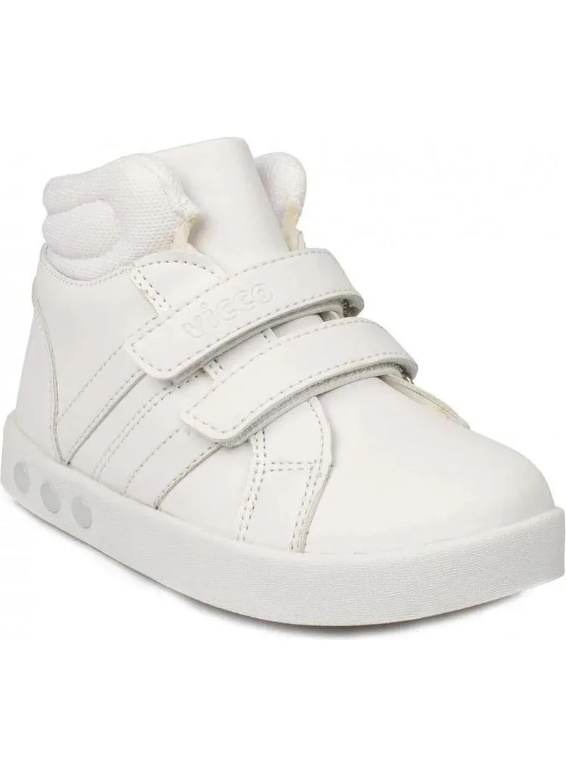 VICCO Lucky Lighted Unisex Bebe White Boots