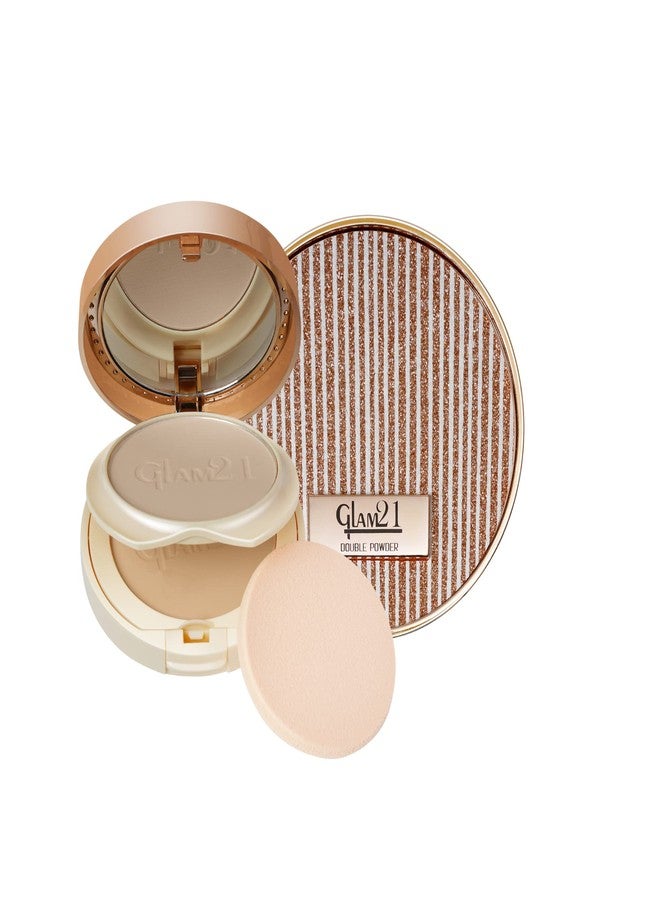 جلام 21، كلير آند برايت سيلك، بودرة مضغوطة 2 في 1 | مكياج يومي | تركيبة خالية من الزيوت ومقاومة للتعرق | لجميع أنواع البشرة | ماربل-01 - Image 2