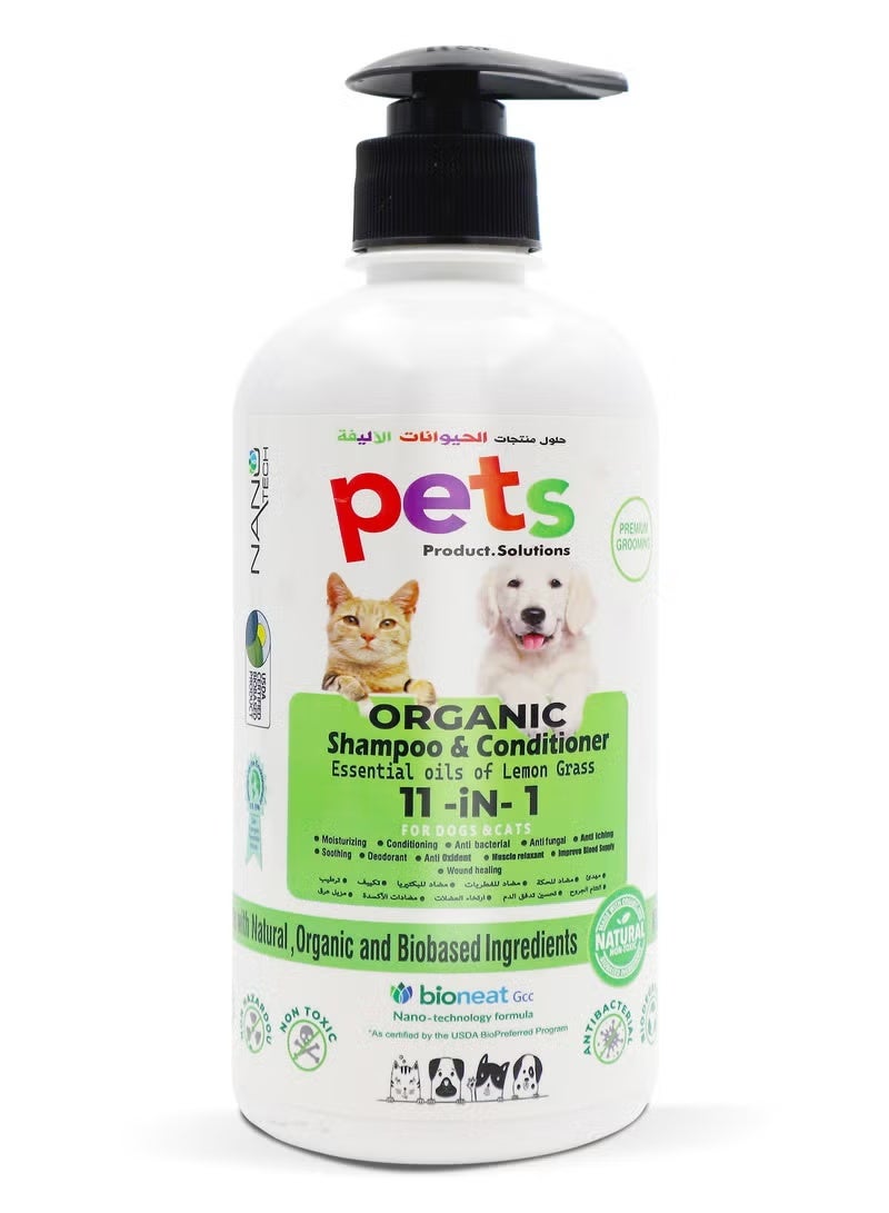 BioNatura Pets Organic Shampoo & Conditioner 500ml - Image 1