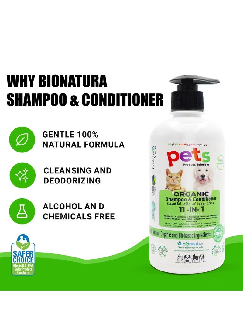 BioNatura Pets Organic Shampoo & Conditioner 500ml - Image 3