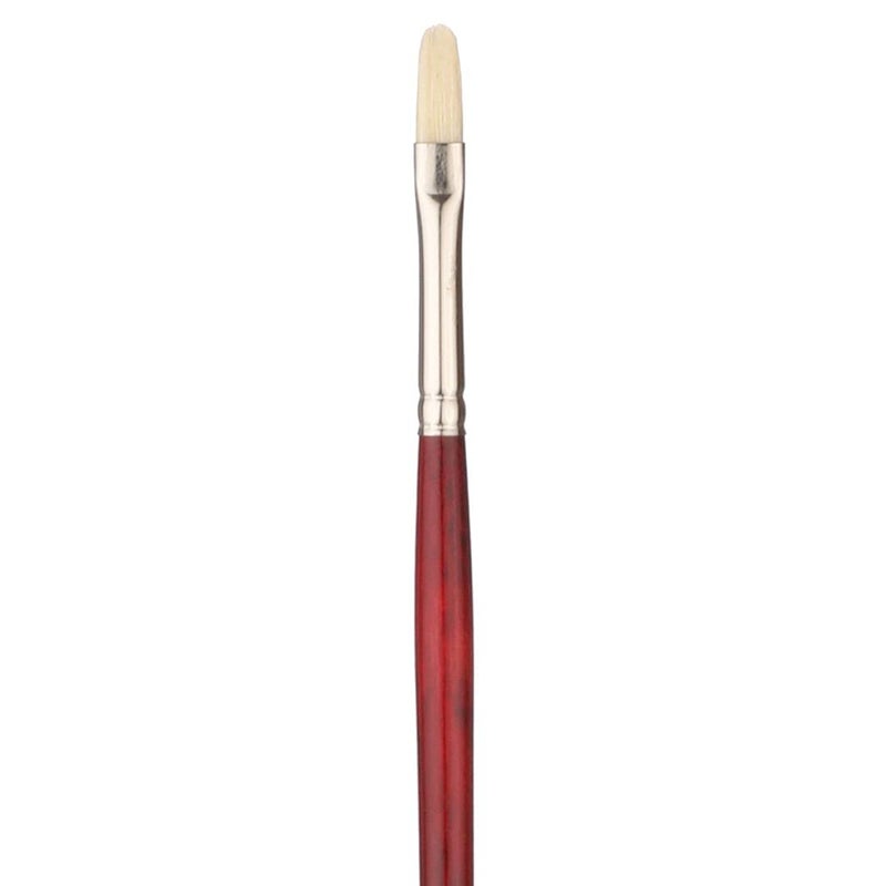 Art Essentials فرشاة آرت إسينشالز سوبرمو للشعر الأبيض للرسم بالزيت والأكريليك - السلسلة 140KF - شكل فيلبيرت - مقبض طويل - الحجم: 2، مع أقصى سعة لحفظ اللون، تدفق متساوي وثابت - Image 3