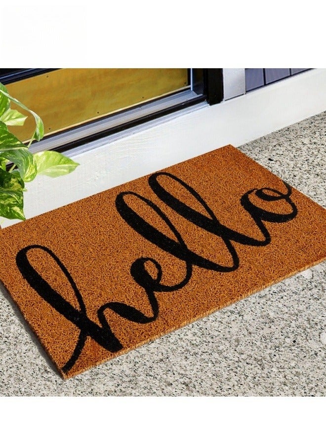 SHABILI Welcome Mats for Front Door 50cm*80 cm，Durable Non Slip Backing Floor Mat， Ultra Absorb Mud Easy Clean Entry Door mat for Indoor High Traffic Areas Outdoor Entryway Rug  - Image 4