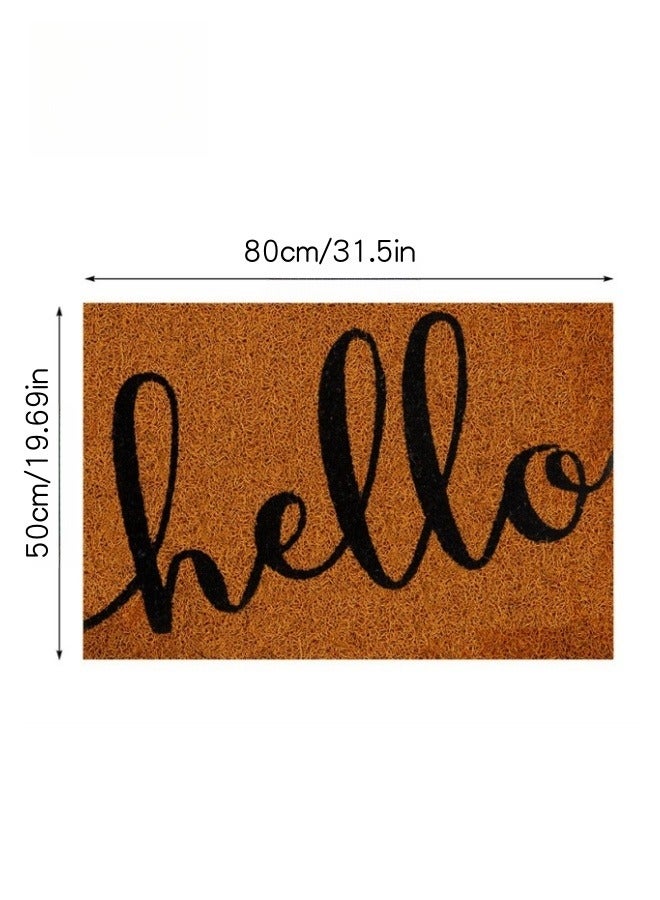 SHABILI Welcome Mats for Front Door 50cm*80 cm，Durable Non Slip Backing Floor Mat， Ultra Absorb Mud Easy Clean Entry Door mat for Indoor High Traffic Areas Outdoor Entryway Rug  - Image 5