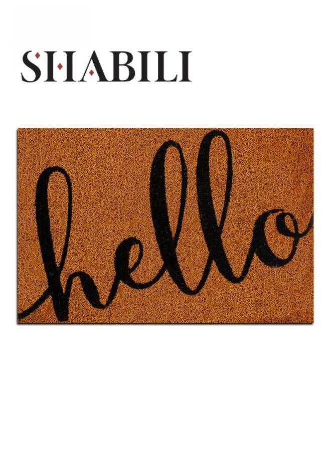 SHABILI Welcome Mats for Front Door 50cm*80 cm，Durable Non Slip Backing Floor Mat， Ultra Absorb Mud Easy Clean Entry Door mat for Indoor High Traffic Areas Outdoor Entryway Rug  - Image 1