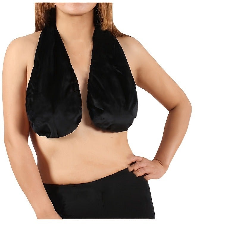 Extra-Large 39.37-Inch Towel Bra - Breast-Wrapping Bath Towel with Strap Design for Nursing, Beach & Picnic - Image 1