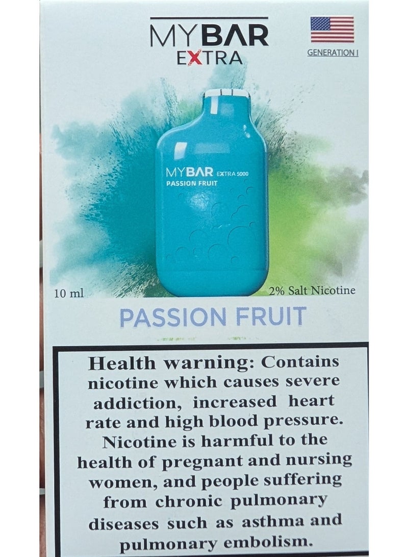 PASSION FRUIT 5000 PUFFS 20MG DISPOSABLE VAPE - view 5