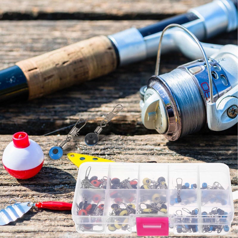 100pcs Ball Bearing Fishing Swivel Connectors Saltwater Freshwater Tackle - Image 5