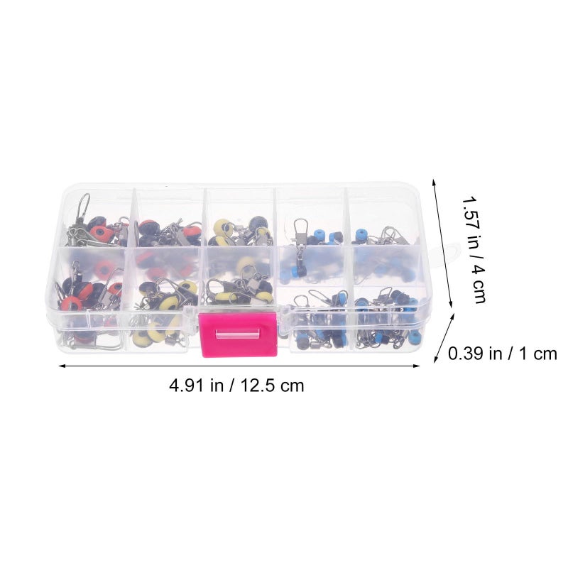 100pcs Ball Bearing Fishing Swivel Connectors Saltwater Freshwater Tackle - Image 3