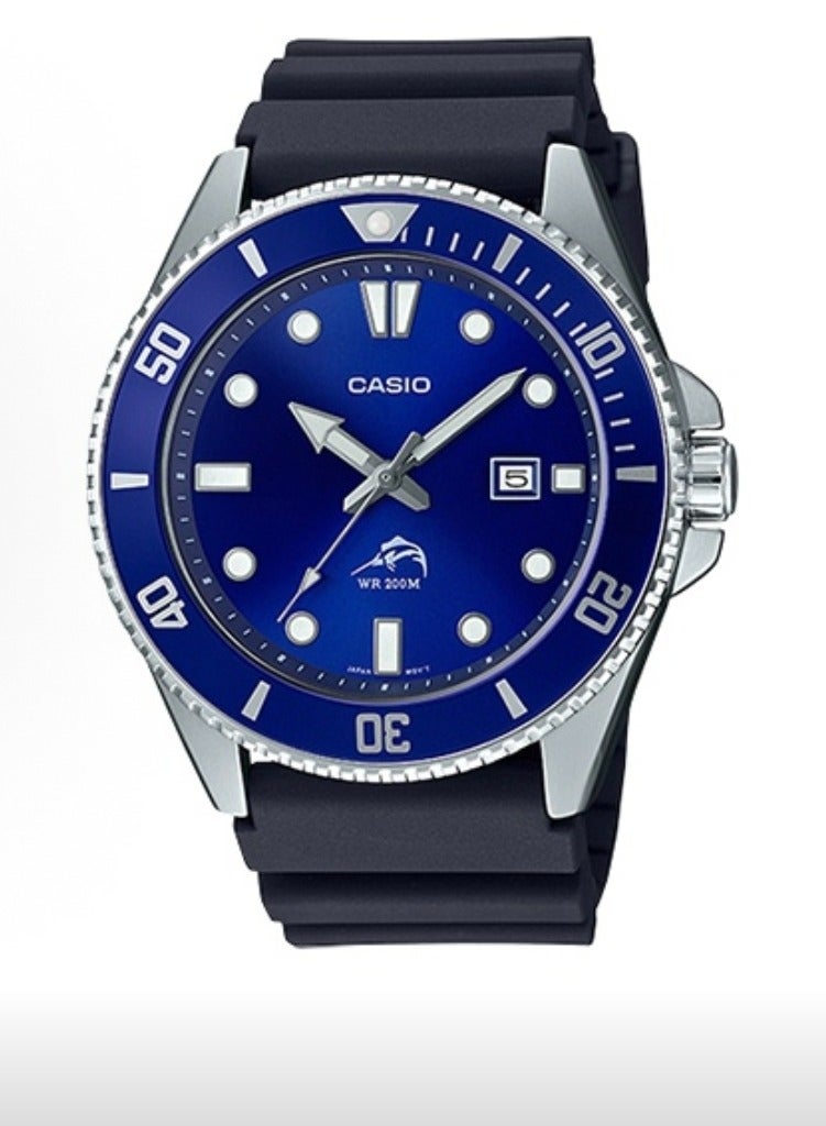 EDIFICE CASIO YOUTH Series - Swordfish Marlin Blue Submariner 200-meter Water-resistant sporty Quartz Movement CASIO watch - Image 1