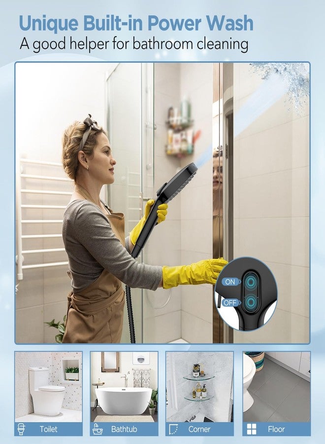 MakeFit رأس دش MakeFit المفلتر مع رأس دش محمول باليد، 7 أوضاع رأس دش محمول عالي الضغط مع فلاتر، رؤوس دش قابلة للفصل، فلاتر تنقية المياه، حبيبات للمياه العسيرة - إزالة الكلور والمعادن الثقيلة - Image 4