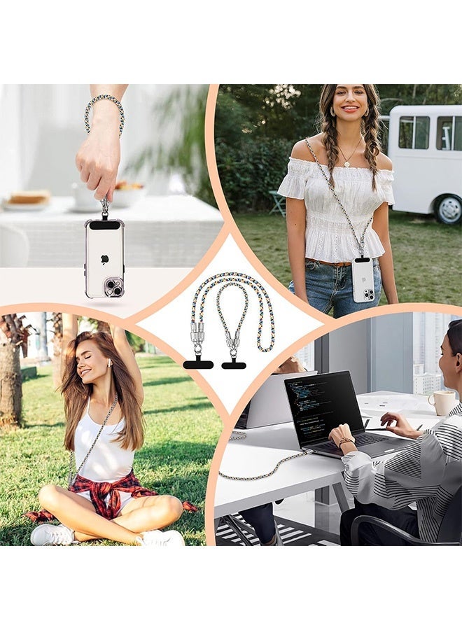 إم إكس إن كابل شحن سريع مدمج USB-C إلى USB-C، عبوتان من النايلون عالي السرعة 65 وات لنقل البيانات، حزام معصم متقاطع لهاتف iPhone 17 16 15، Samsung S25 S24 Ultra/FE، معظم حافظات الهواتف الذكية - Image 5
