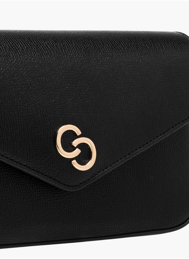 Celeste Women's Solid Crossbody Bag with Chain Strap  - Image 4