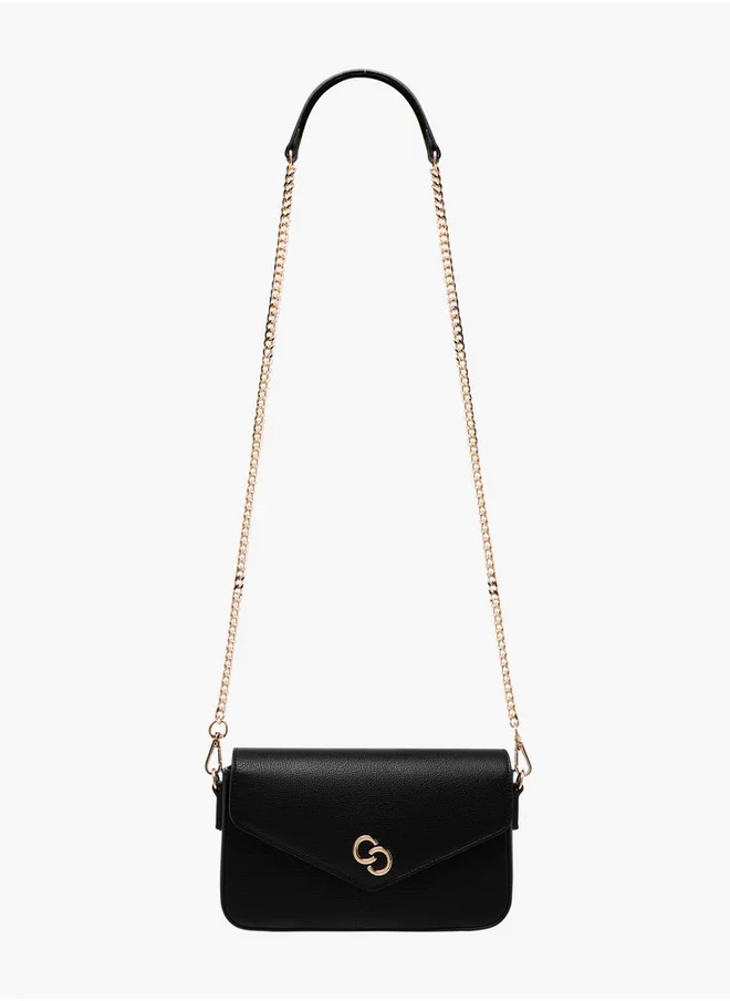 Celeste Women's Solid Crossbody Bag with Chain Strap