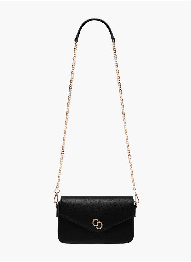 Celeste Women's Solid Crossbody Bag with Chain Strap  - Image 2