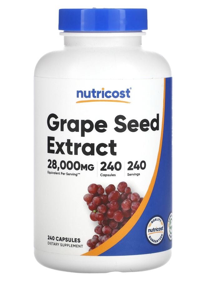 Nutricost Grape Seed Extract 28000 mg  240 Capsules