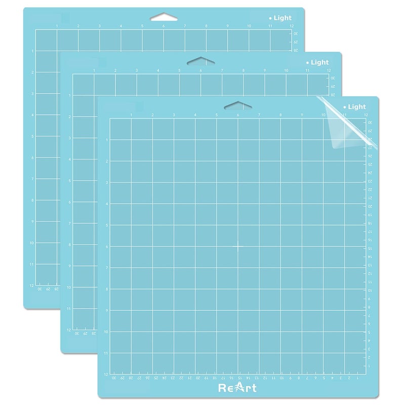 ReArt Light Grip Cutting Mat 12x12 inch 3 Pack