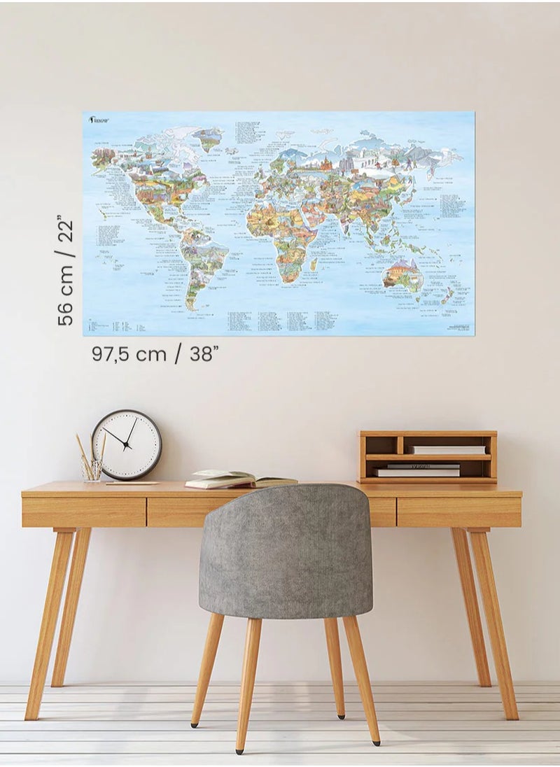 Awesome Maps Awesome Maps - Hiking Map Poster - 97.5x56cm  - Image 4