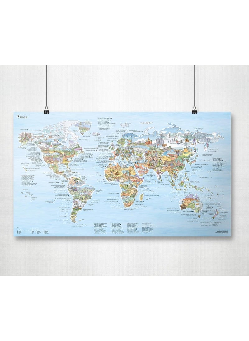 Awesome Maps Awesome Maps - Hiking Map Poster - 97.5x56cm  - Image 2