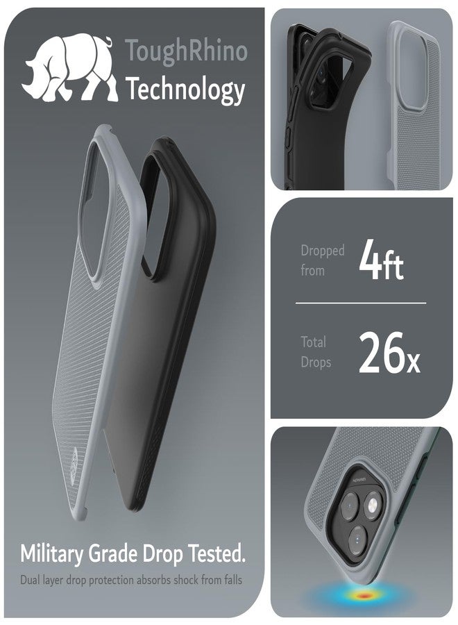 توديا جراب TUDIA DualShield Grip مصمم لهاتف Honor 400 Lite (2025)، [MergeGrip] غطاء حماية للهاتف مقاوم للصدمات ذو طبقتين من الدرجة العسكرية، نحيف ومتين وعالي التحمل (رمادي) - Image 2