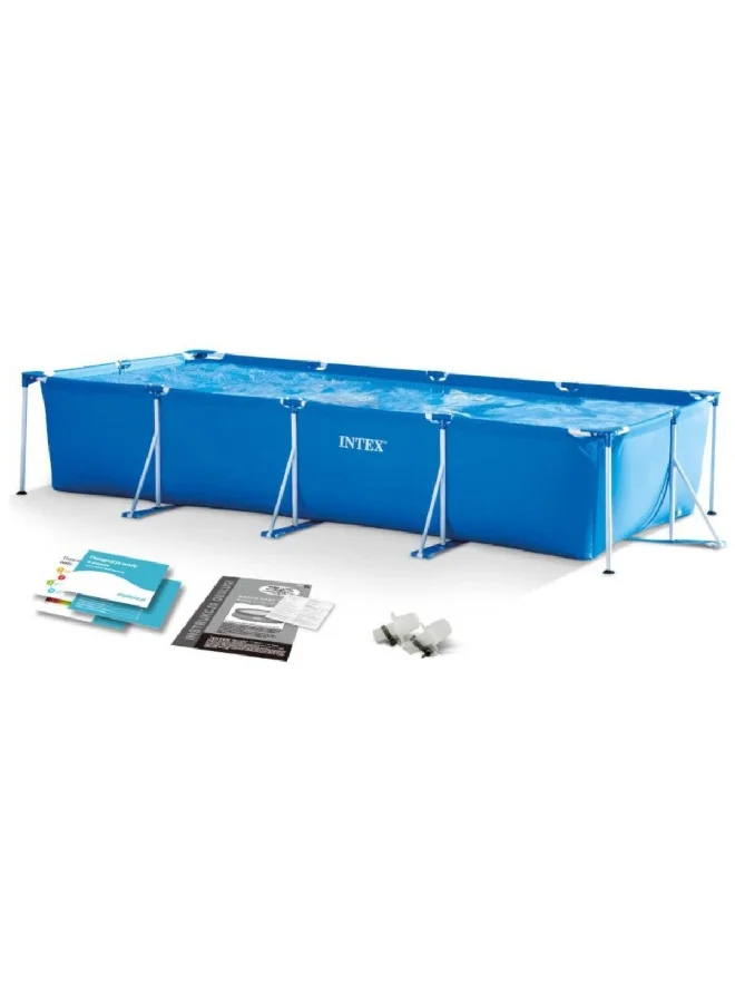 INTEX Hydro Aeration Technology Rectangular Frame Pool Blue 7127 L 28273/28039