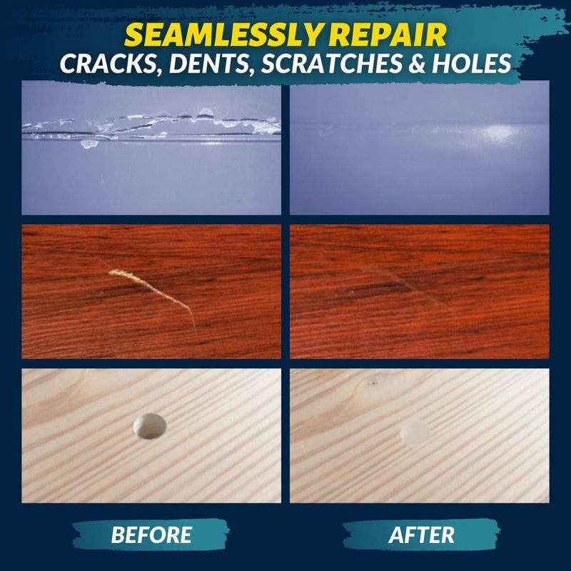 Coconix Floor & Furniture Repair Kit | Fix Scratches, Scuffs, and Dents on Hardwood Floors, Furniture, and Laminate Surfaces | Easy Application with Kneadable Putty - Image 4