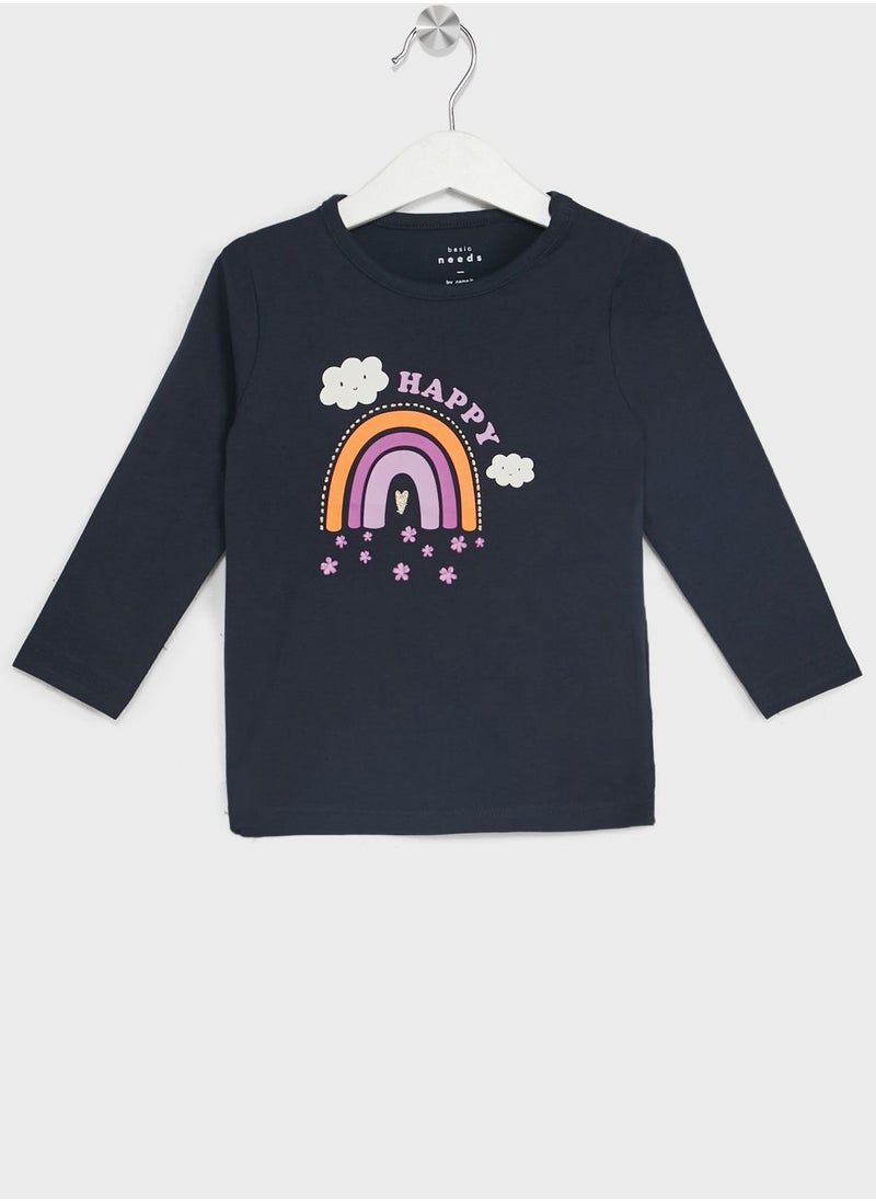 NAME IT - Kids 2 Pack Printed Top - Image 1