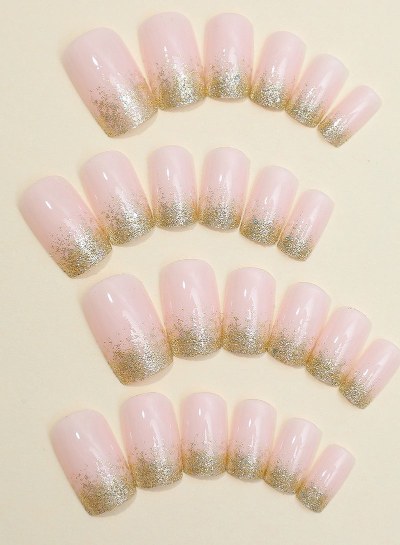 Captaintech 24-Piece Short Square Press-on Toenails:Acrylic False Nails ,toe fake nails for Seamless Fit - Image 4