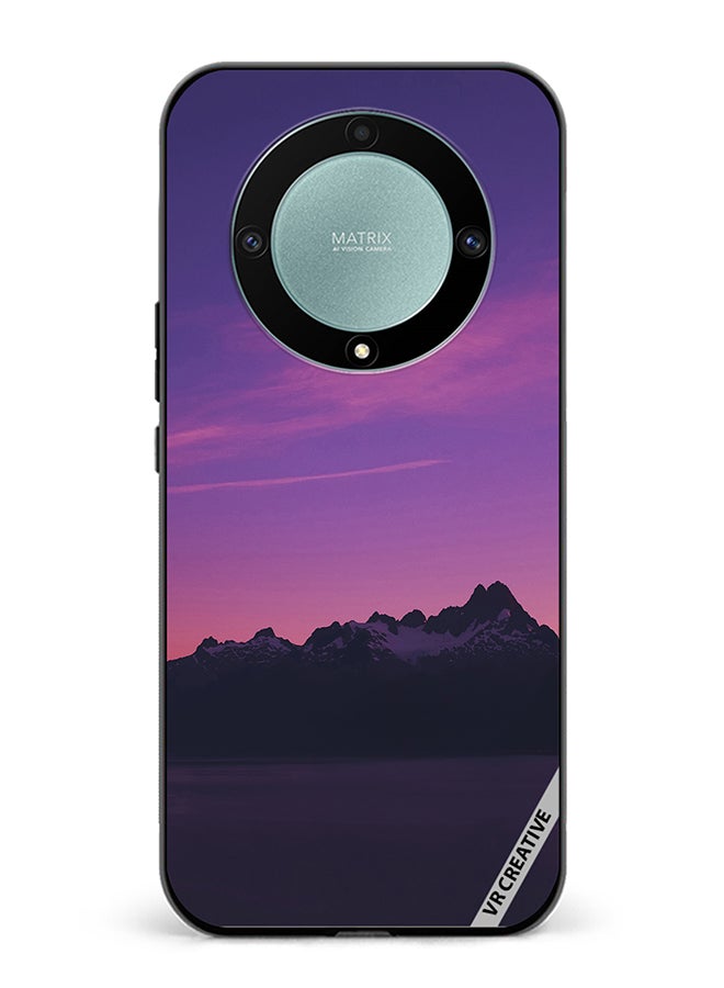 VR CREATIVE Protective Case Cover For Honor X9b Purple Mountain Design Multicolour - Image 1