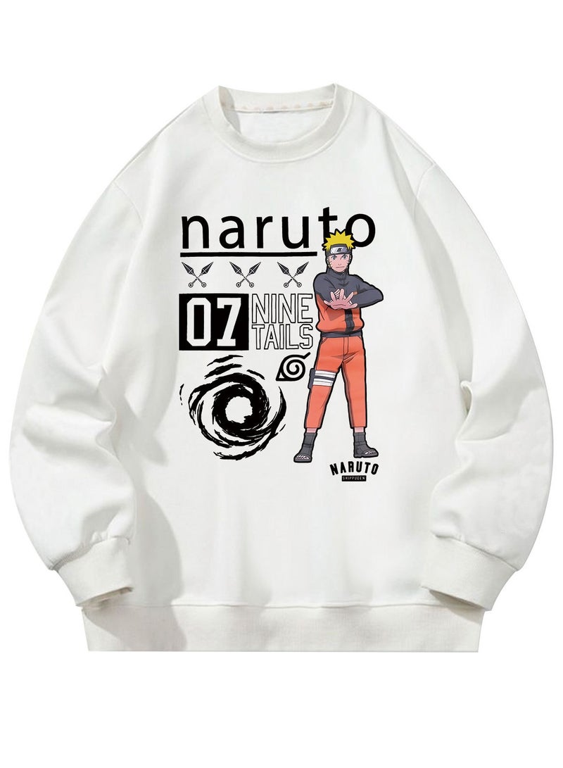 KUYING Naruto Naruto Boruto Round Neck Hoodie  - Image 1