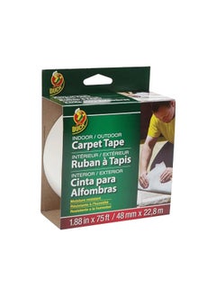 Duck Duck brand 442062 indoor/outdoor carpet tape, 1.820.3 cm x 712.7 cm, single roll, white  - Image 3