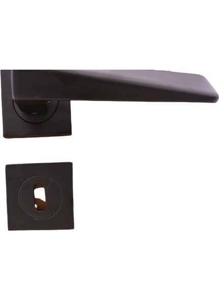 AZM Pyramid Door Handle Matte Black Rosette Door Handle Room  - Image 2