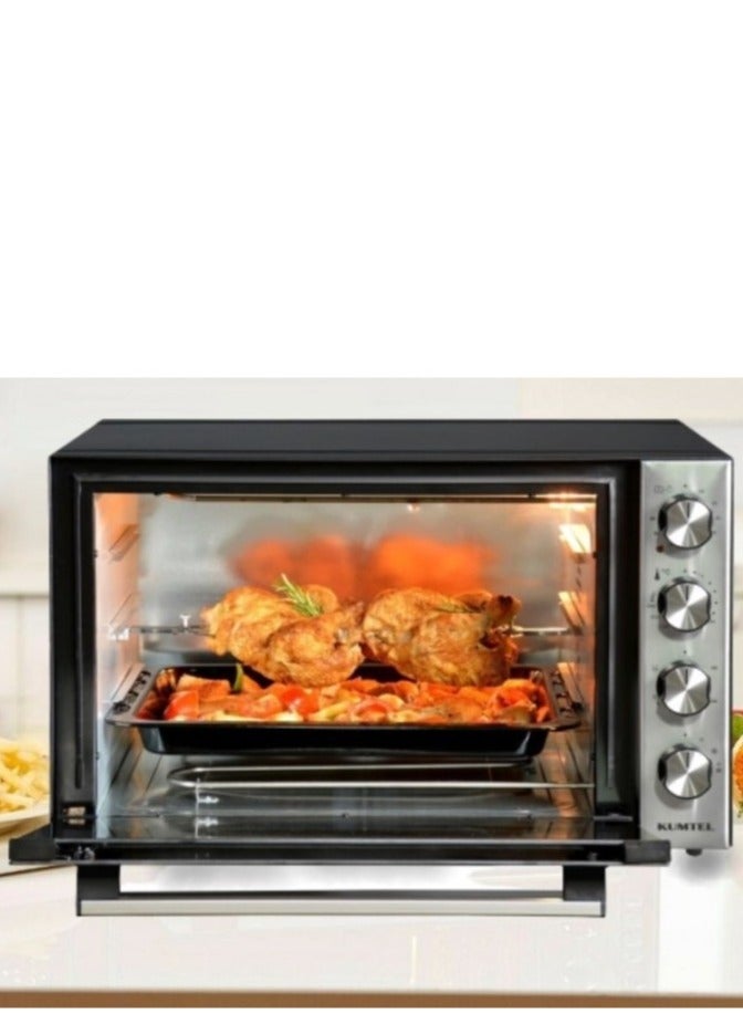 Kumtel Turkish oven, 70 liters, 2500 watts, black - Image 1