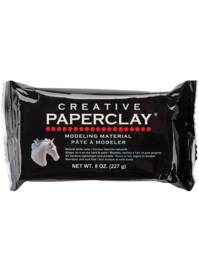 Creative Paper clay, 8 Ounces, White