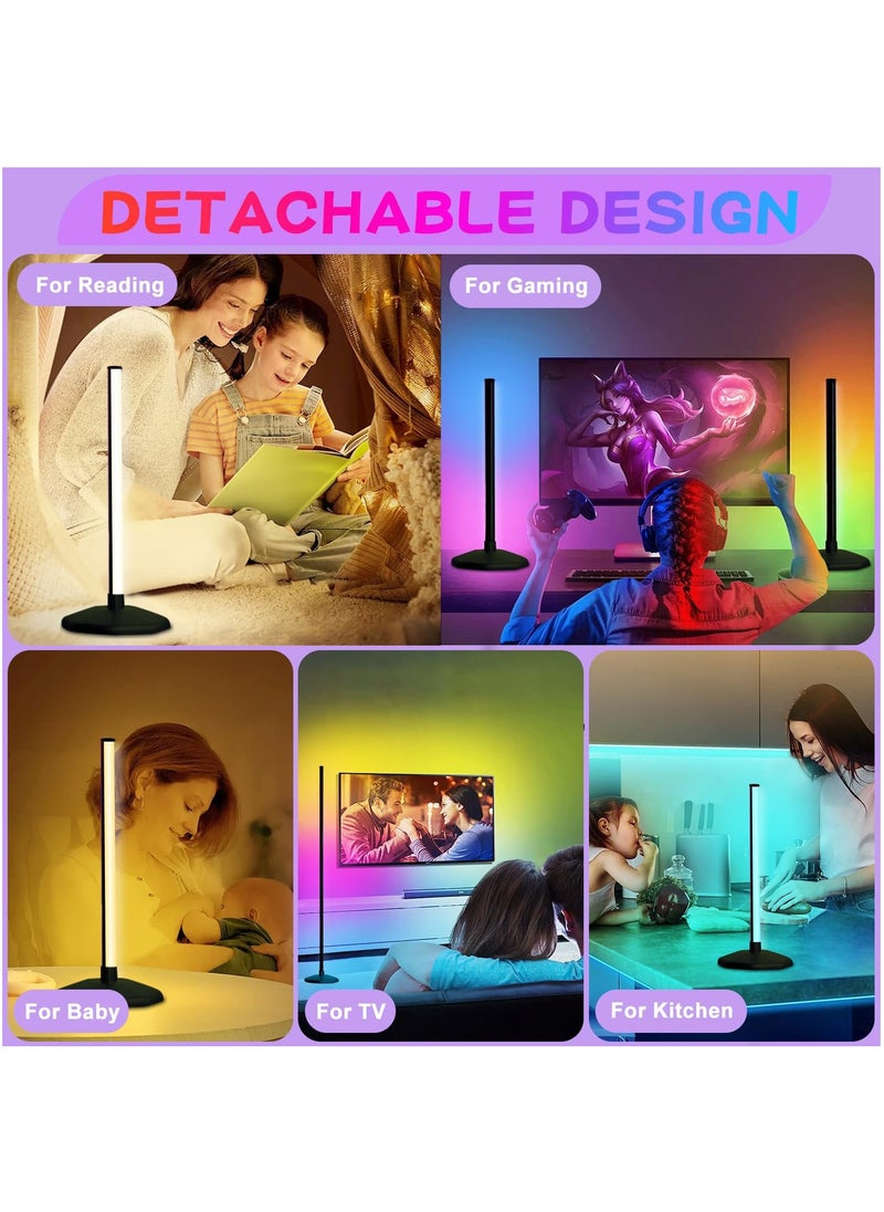 Arabest - Corner Floor Lamp, Smart RGB LED Corner Lamp with Spotlight,16 Million Colors Changing LED Floor Lamp with App and Remote Control,Music Sync & Timer Mood Lighting for Living Room Multicolor 53 inch - Image 1