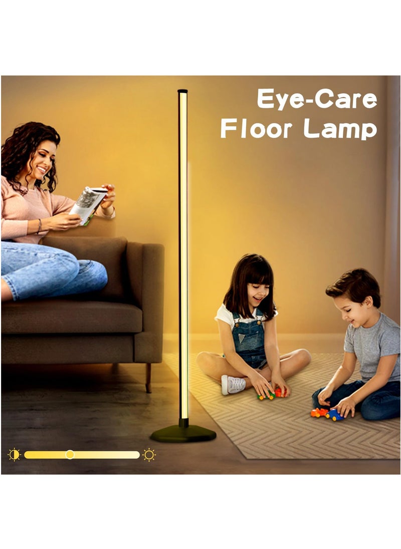 Arabest - Corner Floor Lamp, Smart RGB LED Corner Lamp with Spotlight,16 Million Colors Changing LED Floor Lamp with App and Remote Control,Music Sync & Timer Mood Lighting for Living Room Multicolor 53 inch - Image 1