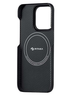 PITAKA iPhone15 Pro Max Case MagEZ 4 - Black/Grey Twill  - Image 3