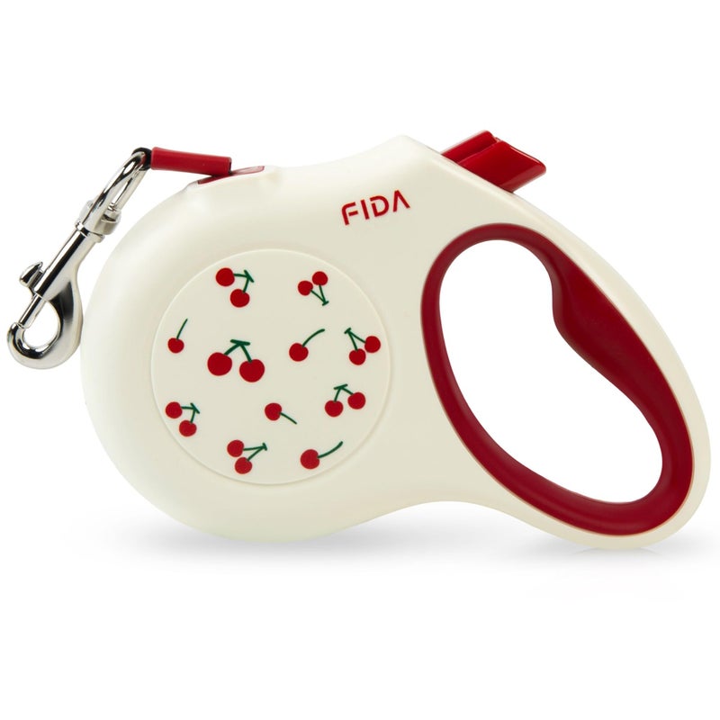 Fida Retractable Dog Leash, 16 ft Dog Walking Leash for Small Dogs up to 26 lbs, 360Â° Tangle Free, Cherry - Image 1