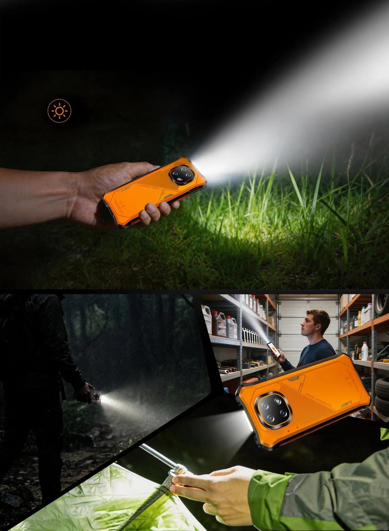 Cubot KingKong ES 5 Rugged Smartphone |6.88" 120Hz Full HD Display Smart Phone |12GB RAM (6+6GB) + 128GB ROM Octa Core |64+16MP Camera 7000mAh Battery Dual SIM | Android 16 Mobile NFC | FingerPrint |LED Flash Light | Waterproof- Orange - Image 5