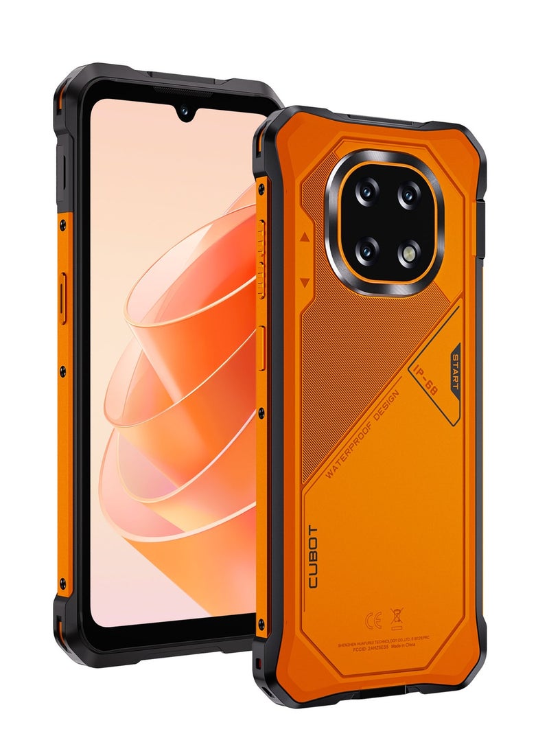 Cubot KingKong ES 5 Rugged Smartphone |6.88" 120Hz Full HD Display Smart Phone |12GB RAM (6+6GB) + 128GB ROM Octa Core |64+16MP Camera 7000mAh Battery Dual SIM | Android 16 Mobile NFC | FingerPrint |LED Flash Light | Waterproof- Orange - Image 1