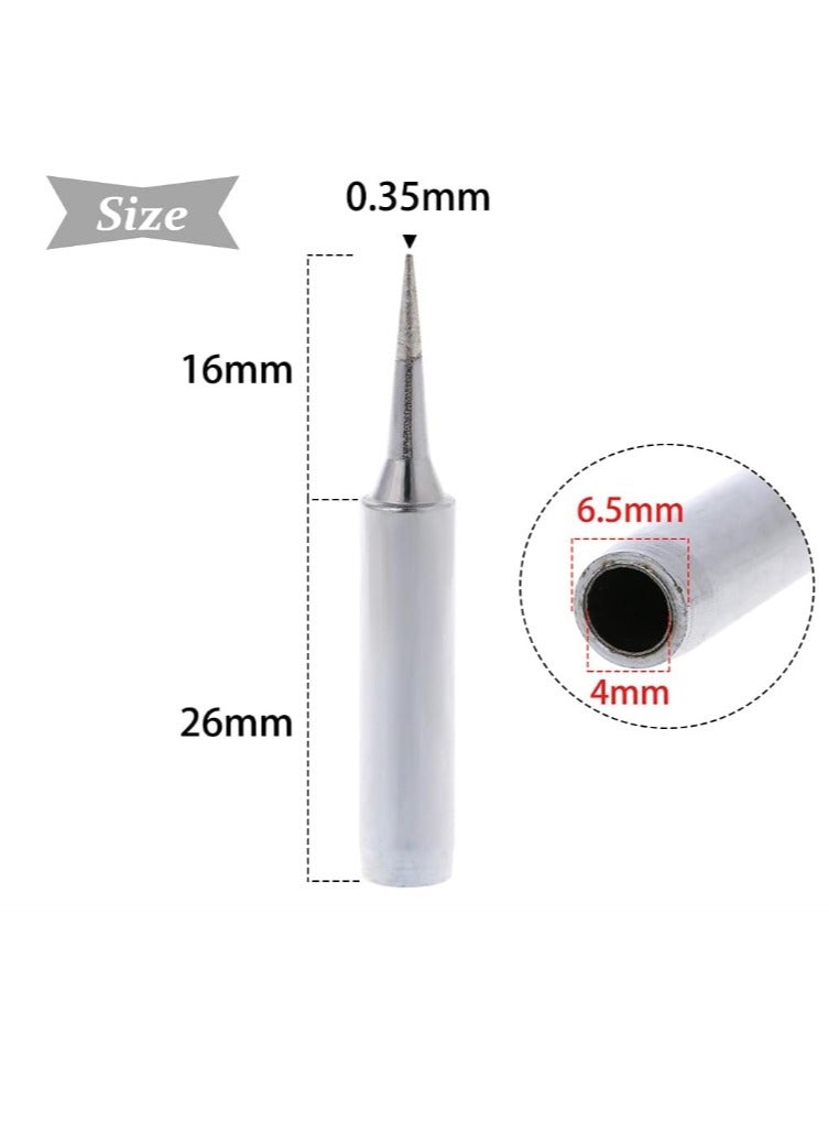 Yakumuz Yakumuz 10pcs 900M-T-I Soldering Iron Tips Solder Iron Replacement Tip for 900M Station Tool for Hakko, TENMA, ATTEN, Quick, Aoyue, Yihua Soldering Station - Image 3