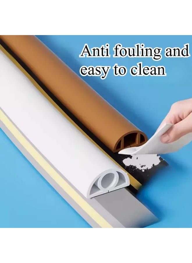 غطاء كابل مرن ذاتي اللصق أسود 3 28 قدم مضاد للانزلاق PVC غطاء سلك الأرضية - Image 4