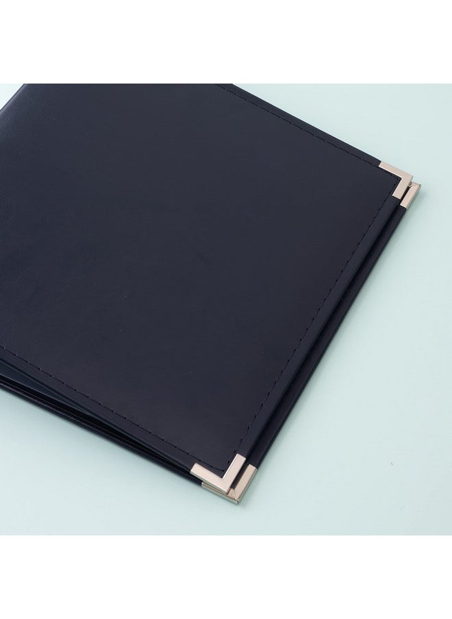 We R Memory Keepers We R Memory Keepers 8.5x11 Navy Photo Album, Protect Memories and Photos, Soft, Acid-free Faux Leather, Classy Decorative Spine Label, Snag-free Rings, Includes 5 Page Protectors  - Image 4