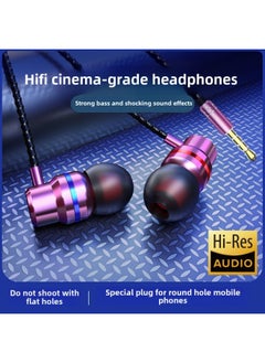 BNR Headphones For Apple Huawei Xiaomi OPPO In-Ear Type-c Android Game Phone Wired-Color:Q5 Rose Gold_Ultimate Edition