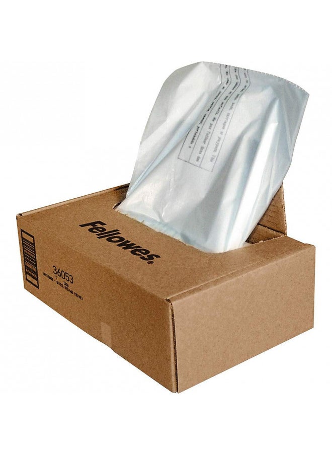 Fellowes 36053 Powershred Shredder Waste Bags for 90S, 99Ci, 99Ms, AutoMax 200C, and AutoMax 130C, 100 Bags