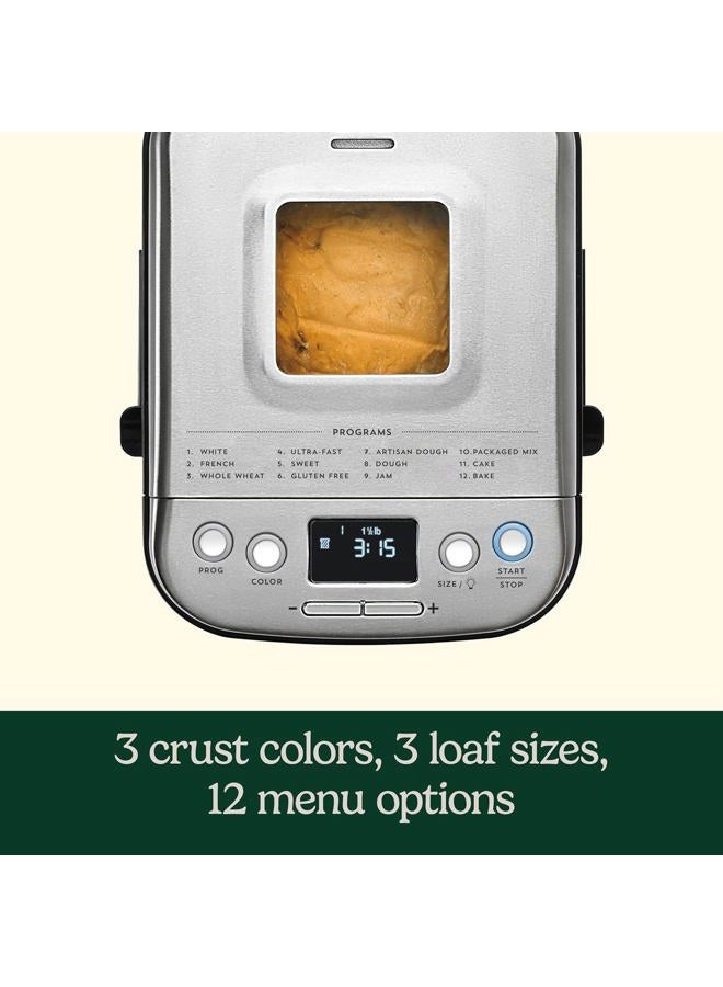 Cuisinart CBK-110C Compact Automatic Bread Maker, Stainless Steel - Image 2